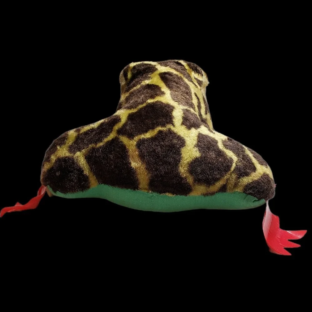 Vintage Benjie Toy Plush Frog Stuffed Animal Los Angeles CA Carnival‎ Prize